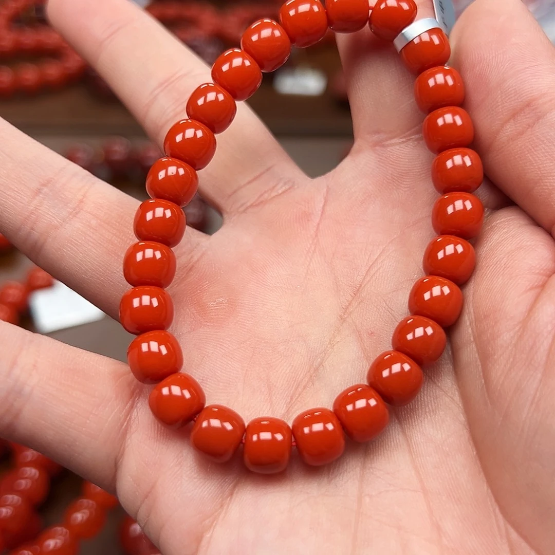 南红玛瑙未镶嵌手链