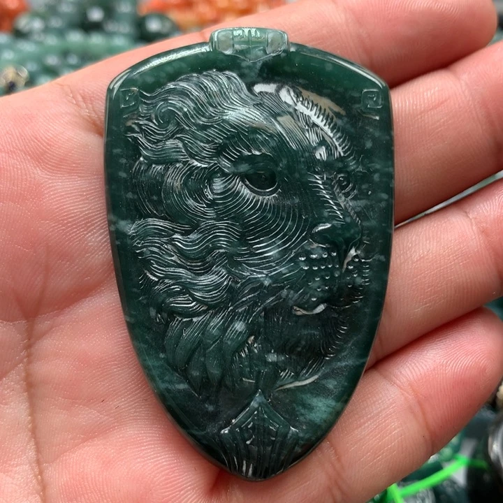 翡翠颈饰未镶嵌保真天然a货翡翠