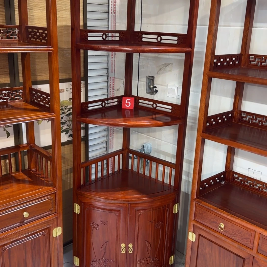成套家具花梨木类刚果花梨46✖️46高186转角柜