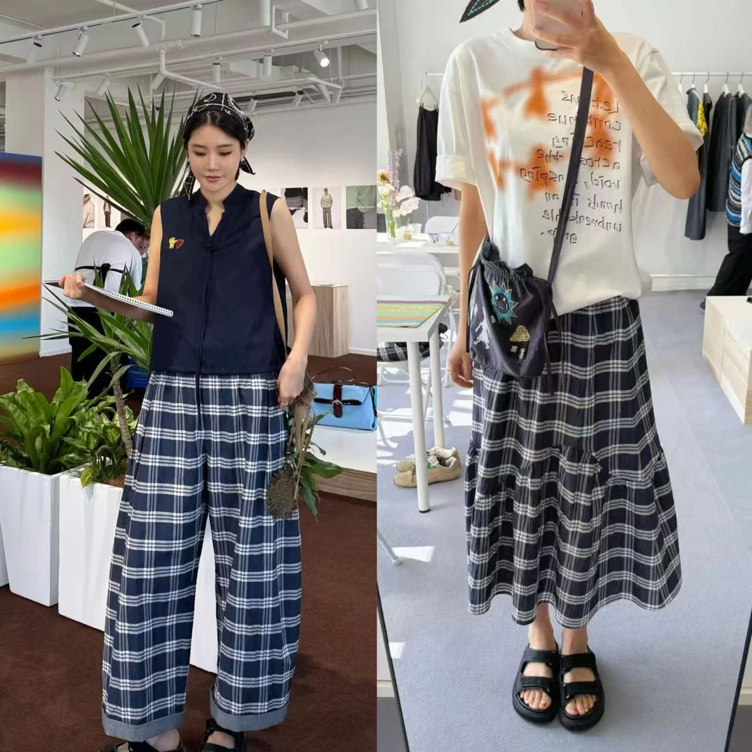 SHORT SENTENCE双层抽褶细节长裤皱感肌理不规则分割半裙