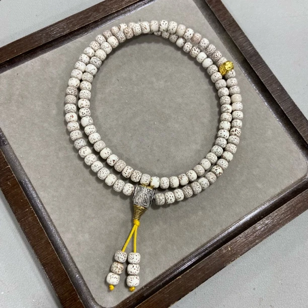 Y6原生态顺白海南料星月菩提卡7多圈手串（底色多样，发其一）