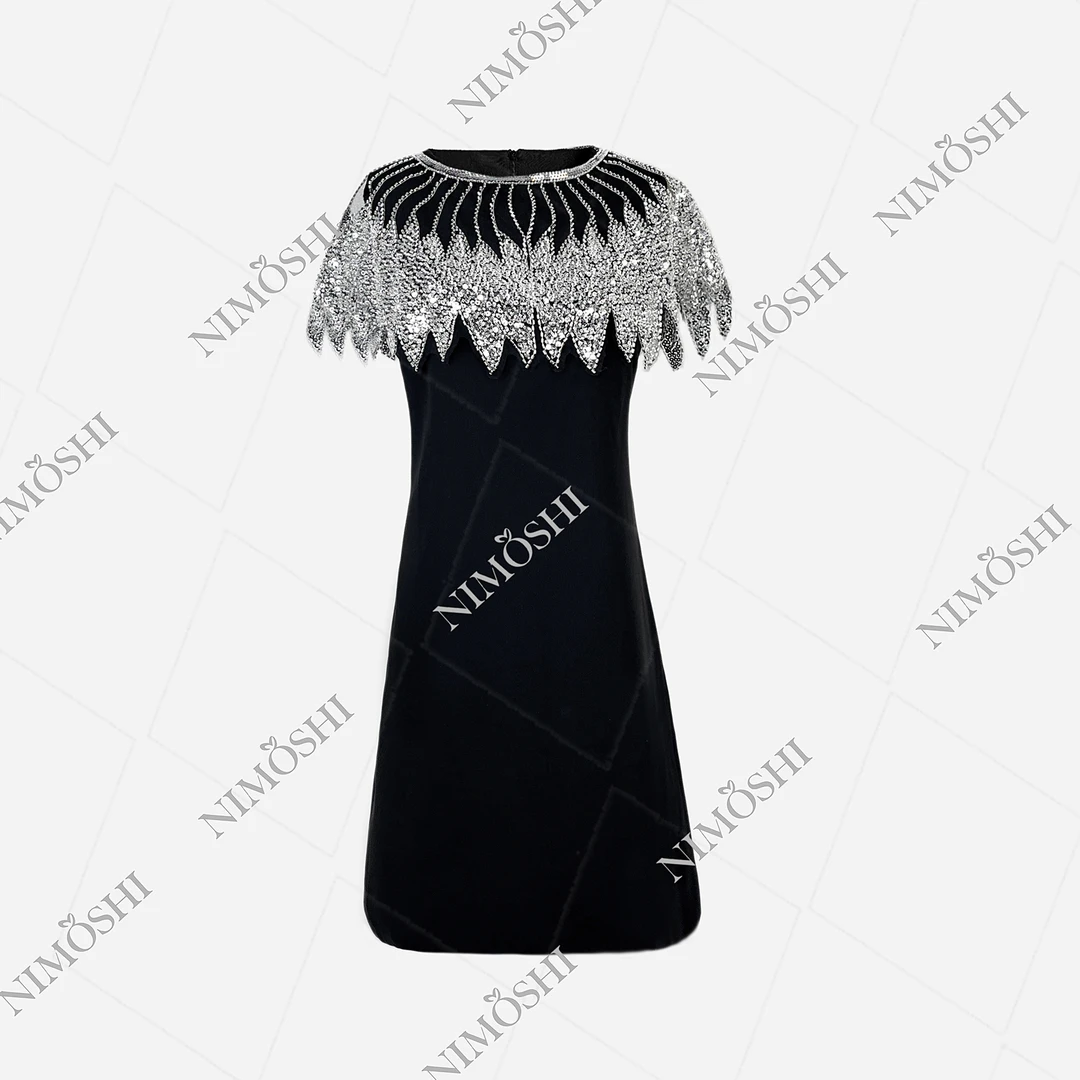 【娴总】-轻奢时尚设计师优雅气质女士高奢连衣裙 Q1277