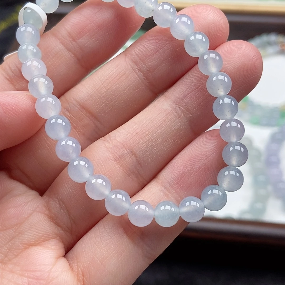 翡翠未镶嵌手串翡翠卡6