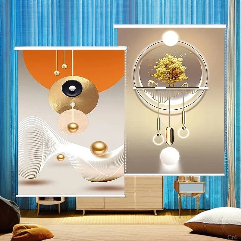 厨房专用卫生间拉隔热窗户遮挡帘卷帘窗帘卷防晒式遮阳帘免打孔