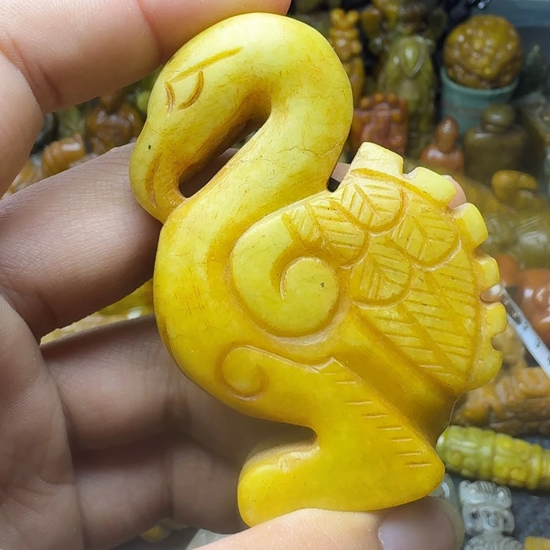 白玉菩提吊坠。。。