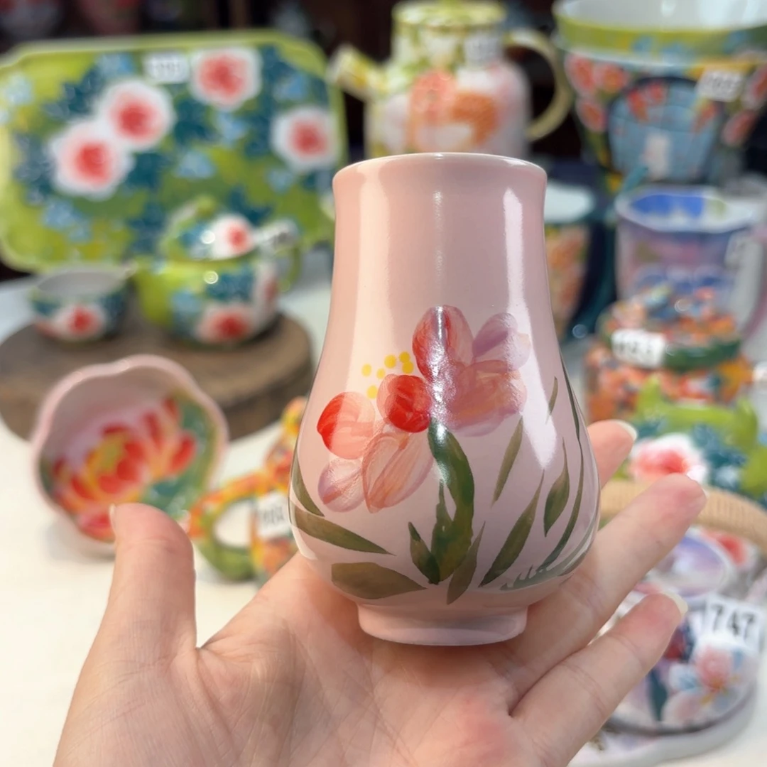 景德镇手绘高温釉下彩陶瓷茶具