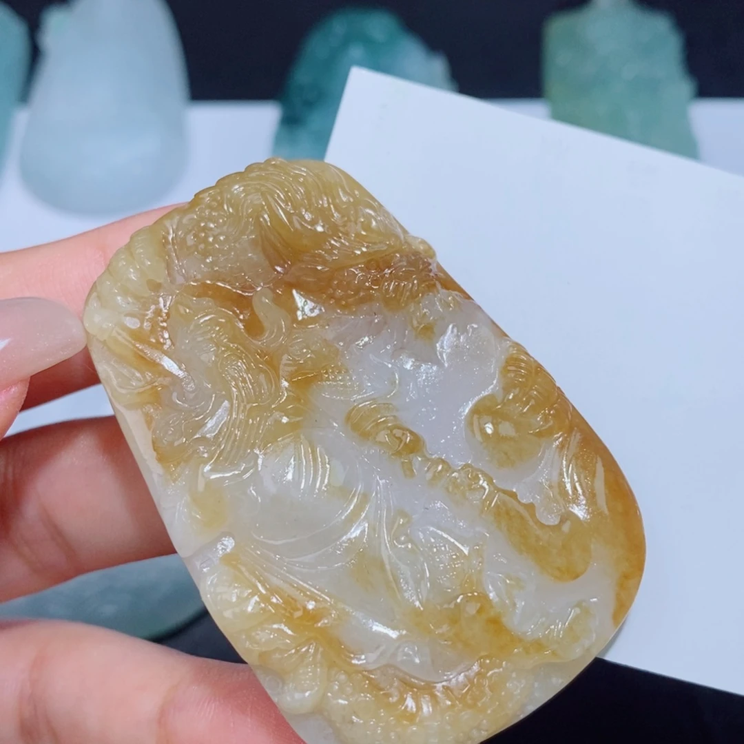 定制翡翠未镶嵌定制毛货翡翠挂件