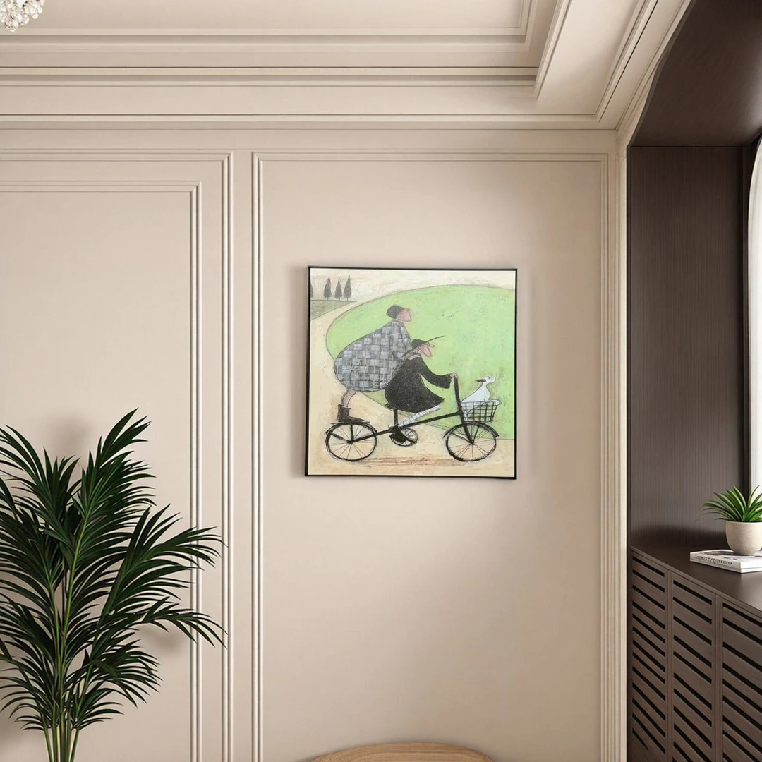 039幸福一家客厅装饰画现代简约沙发背景墙画卧室餐厅抽象5070