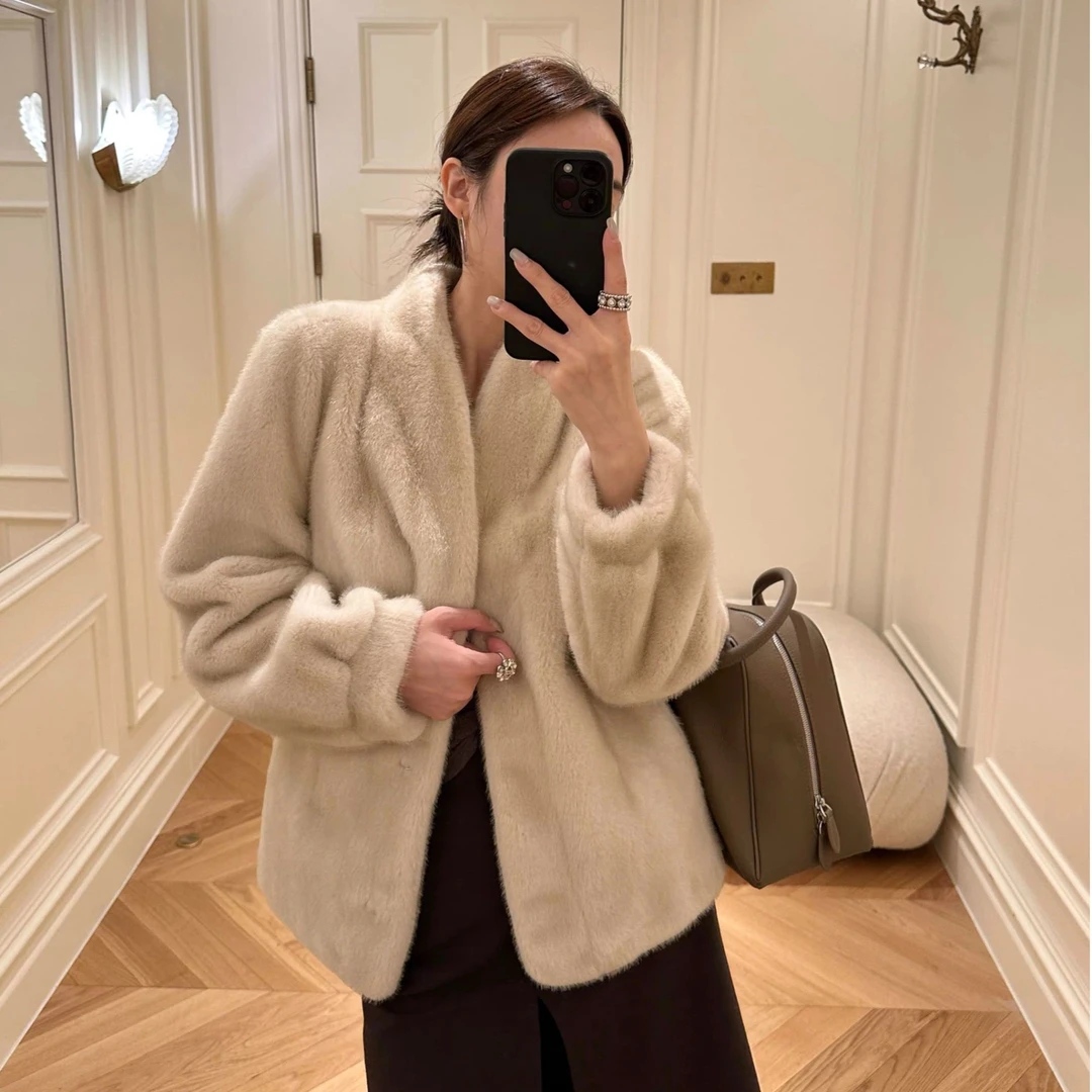 二哥二嫂【双色银狐】定制款高级感双色毛毛外套