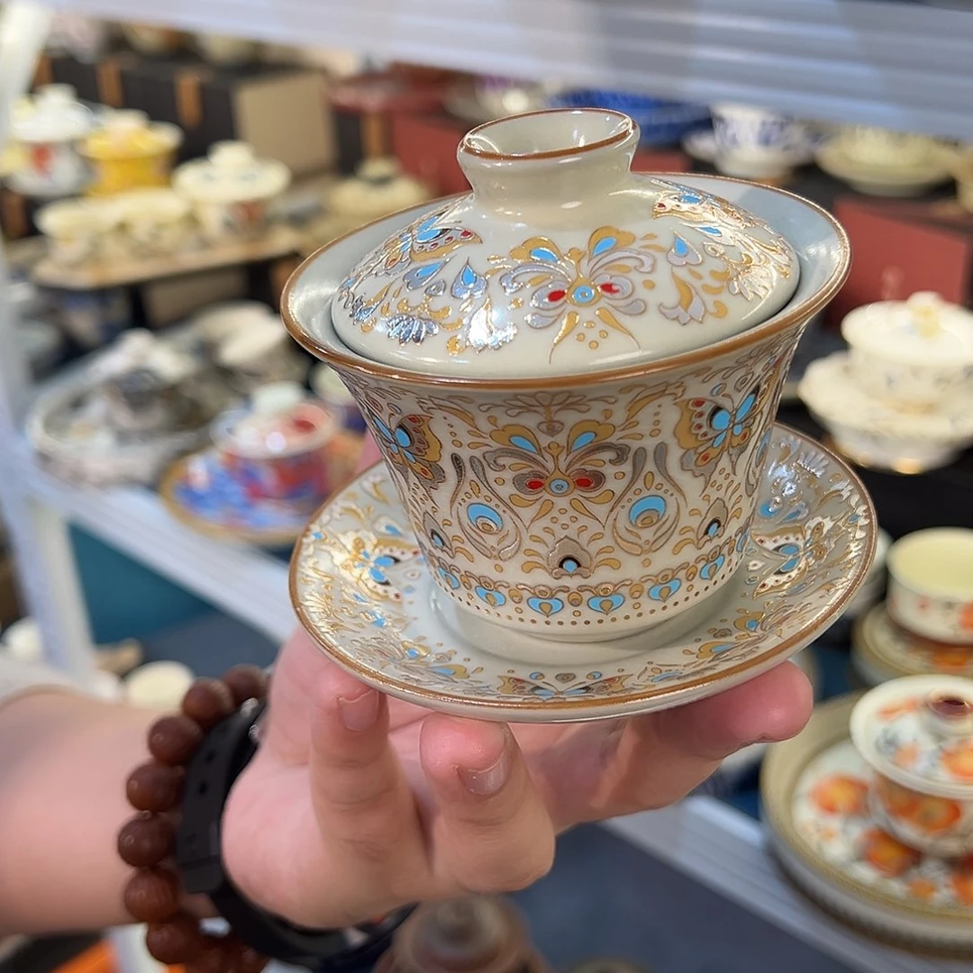 盖碗很漂亮我很喜欢