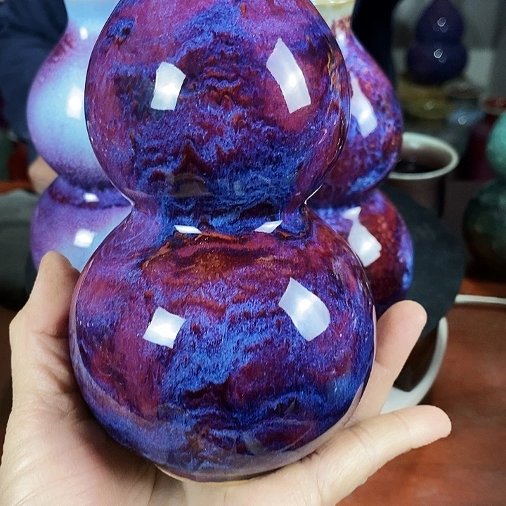 尚峰钧窑作品葫芦瓶