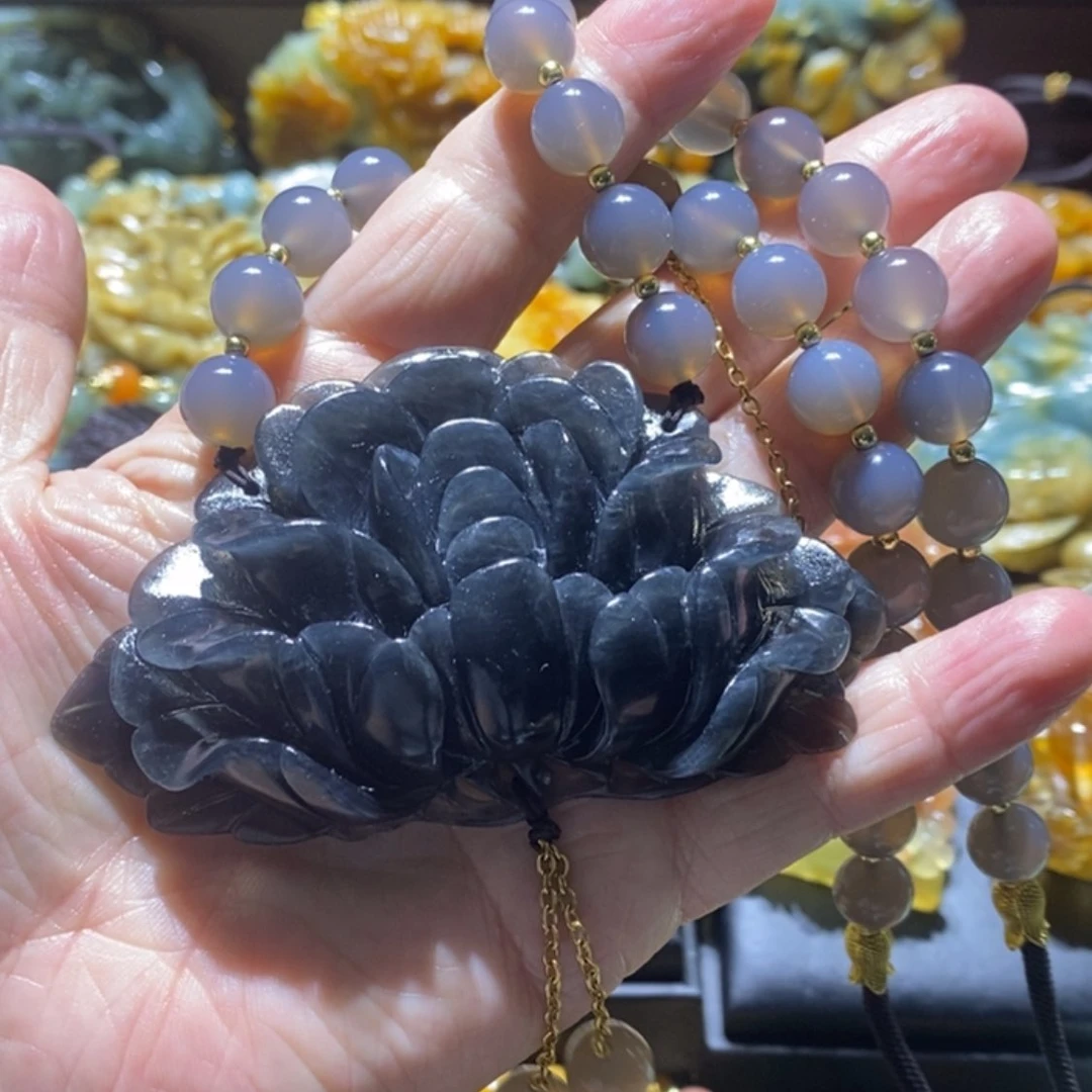 【闪购商品】岫玉毛衣链未镶嵌