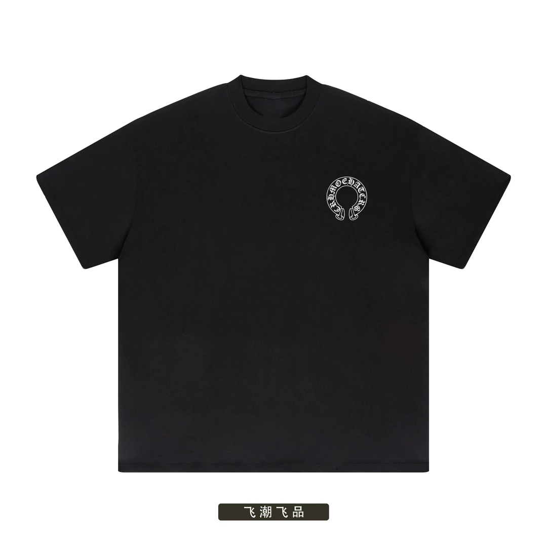 【克罗梵文】夏季重磅字母发泡短袖男女宽松休闲情侣T恤-KLX001