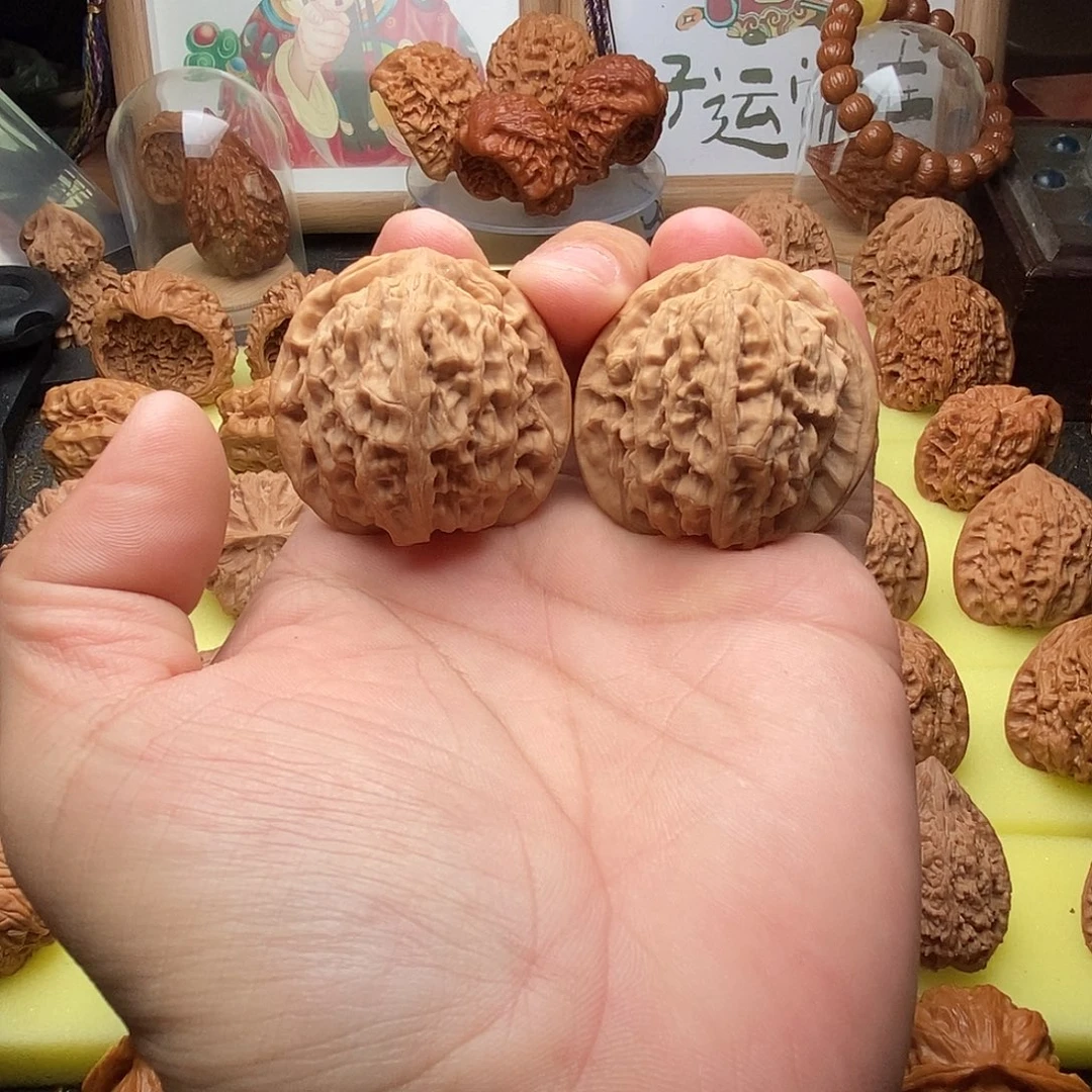 把件文玩核桃核老闷狮子头41全