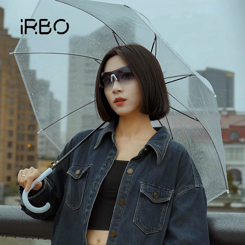 IRBO户外旅行特调渐变透明蓝运动休闲日常轻运动中性登山跑步眼镜