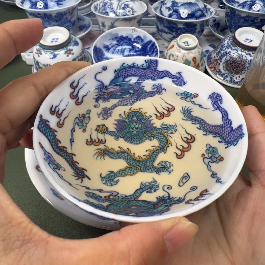 陶瓷景德镇纯手工纯手绘茶具木木85