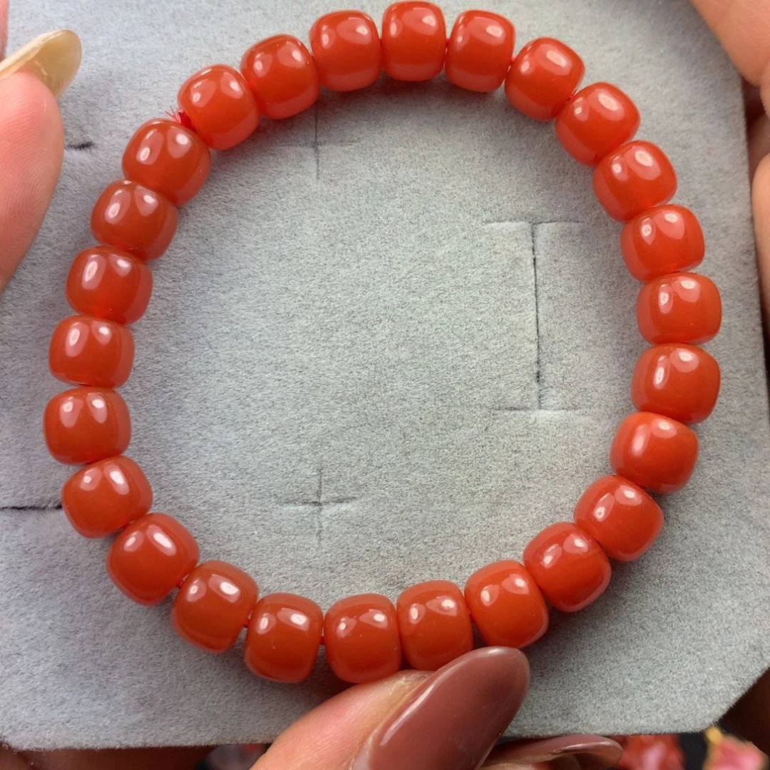 南红玛瑙手串未镶嵌