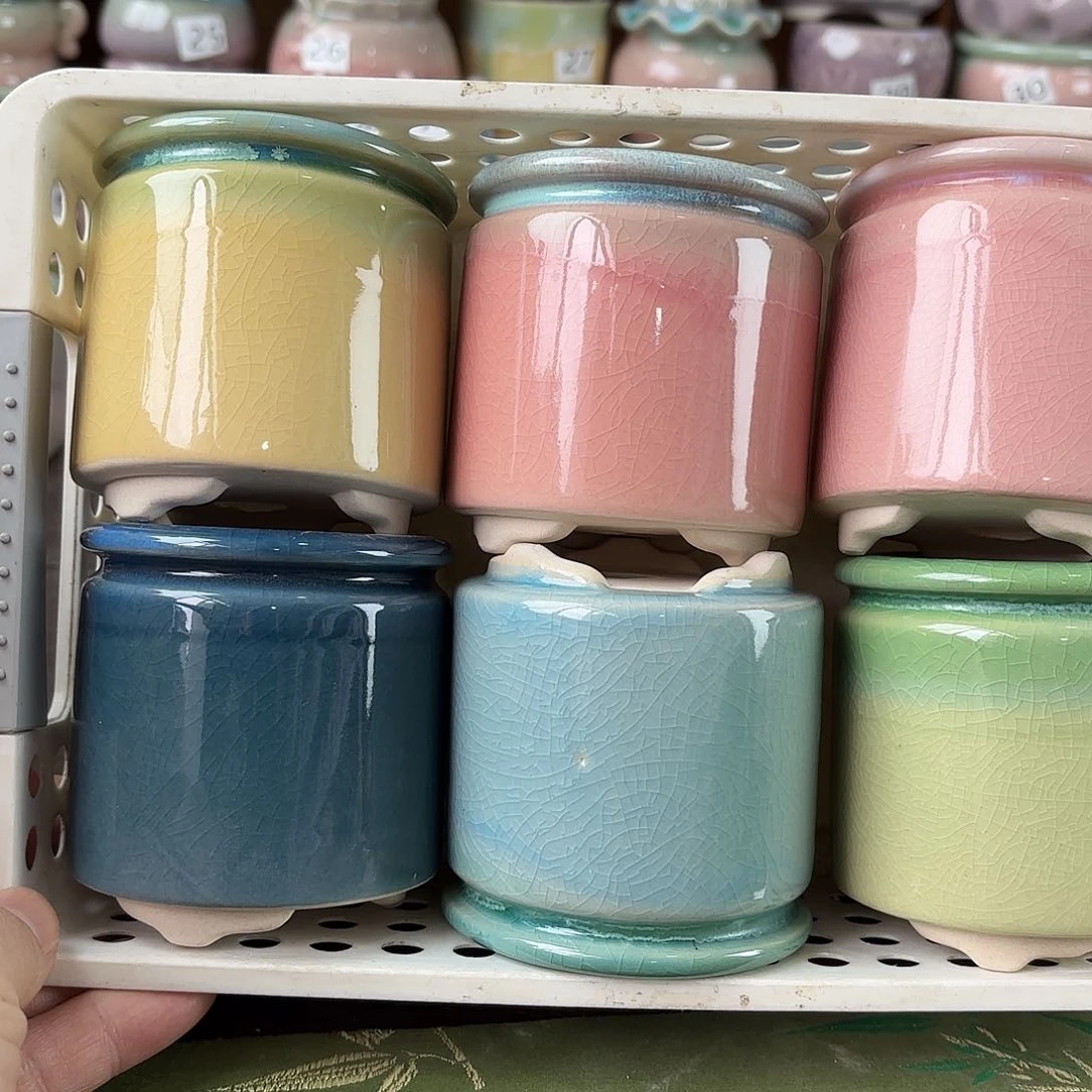 陶瓷量货/口6-8高深浅搭配发6个