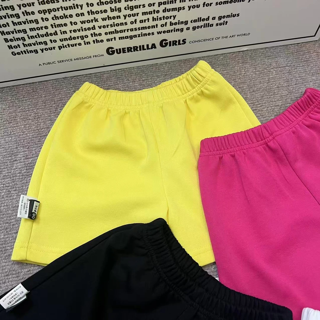 【小北】夏季百搭纯色短裤潮牌童装男女童通用裤子