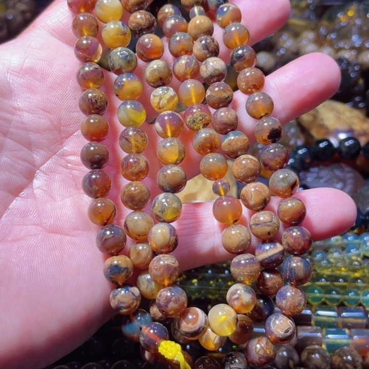 琥珀手链未镶嵌洛**澜