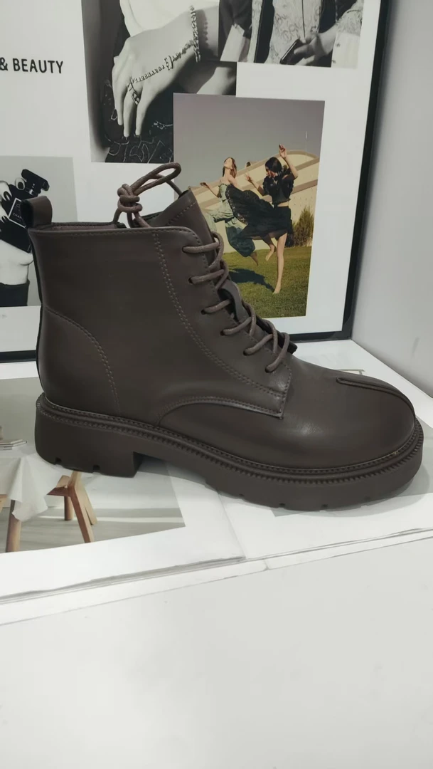 新款圆头粗跟舒适厚底不累脚百搭款长款女靴G396