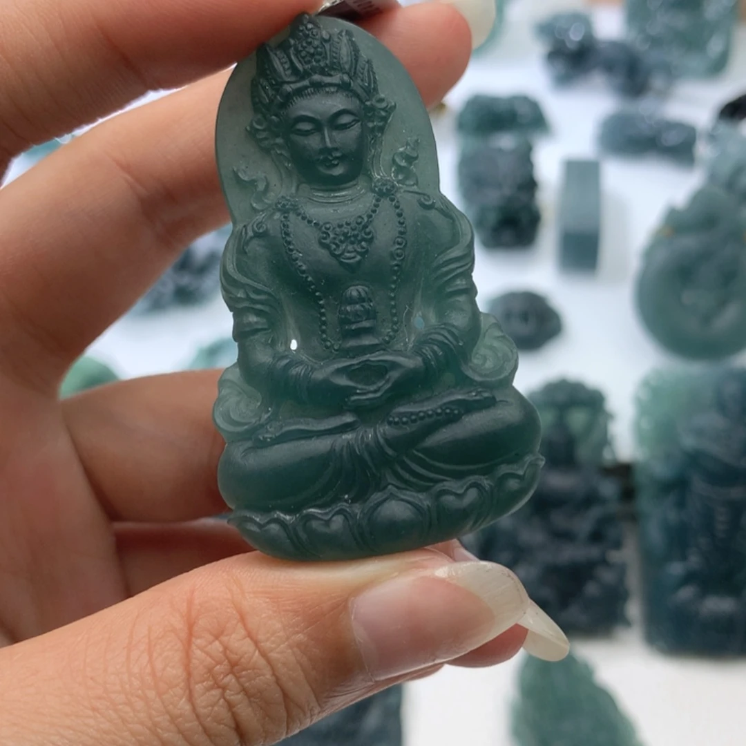 定制翡翠未镶嵌毛货不退不换