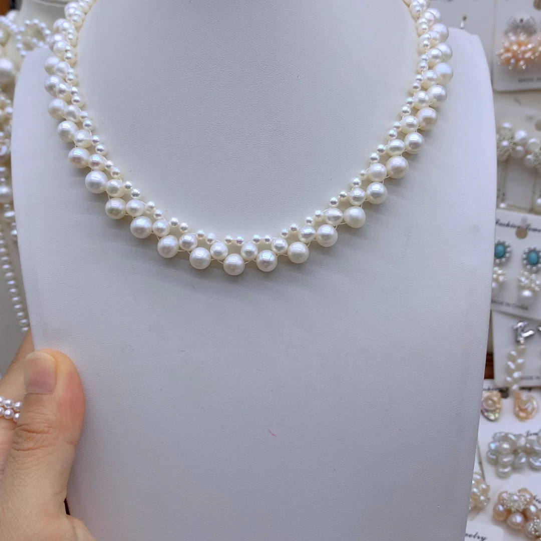 合金淡水珍珠项链*️****