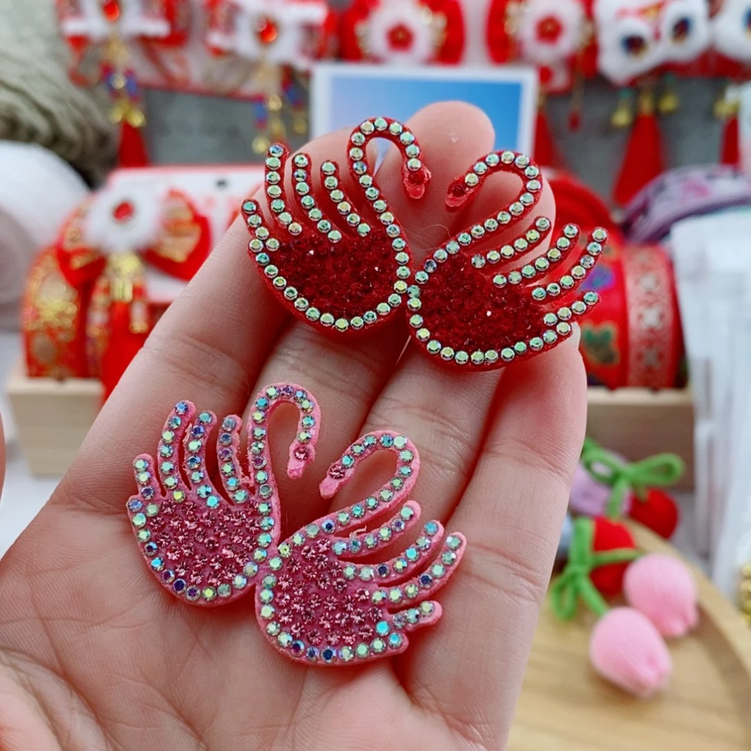 无纺布天鹅红粉混20个