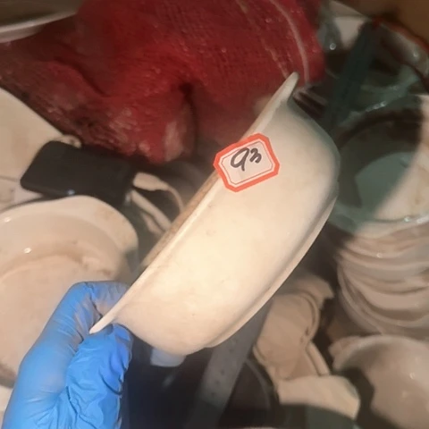 瓷片国营厂库存微瑕14.5厘米93