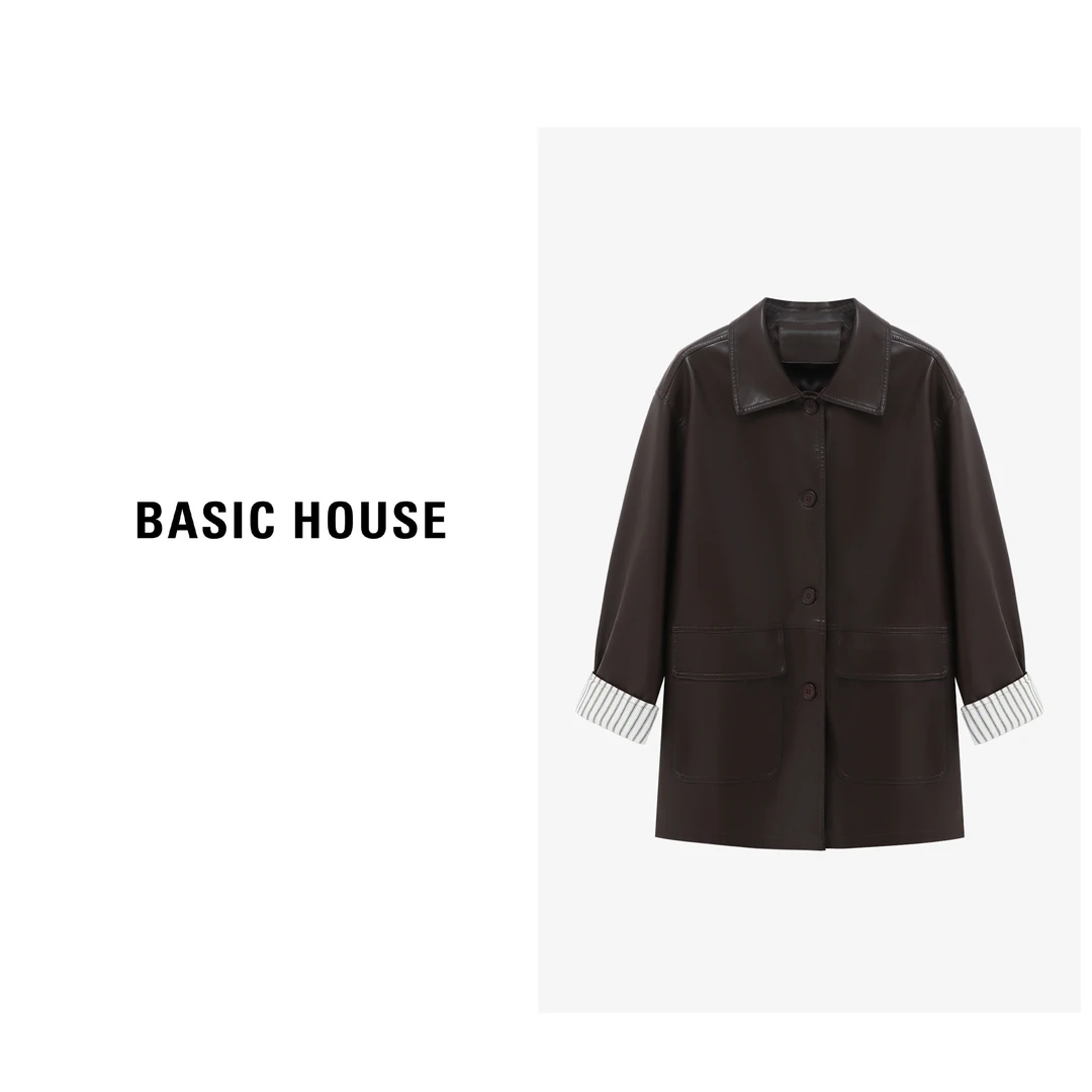 Basic House/百家好春季休闲宽松简约洋气时尚短外套B06245I0132