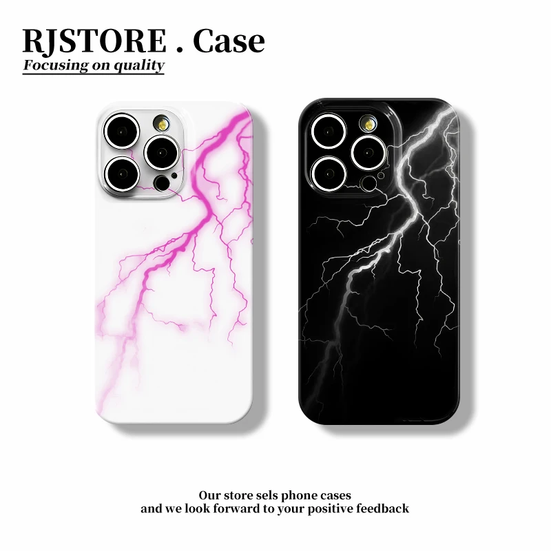 BANCA黑夜闪电适用iphone16/15pro菲林手机壳华为vivo小米14oppo