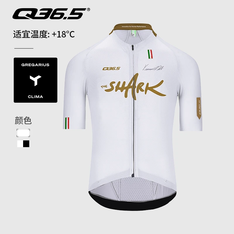 Q36.5意大利骑行服男款春夏短袖透气排汗气动尼巴利大鲨鱼户外