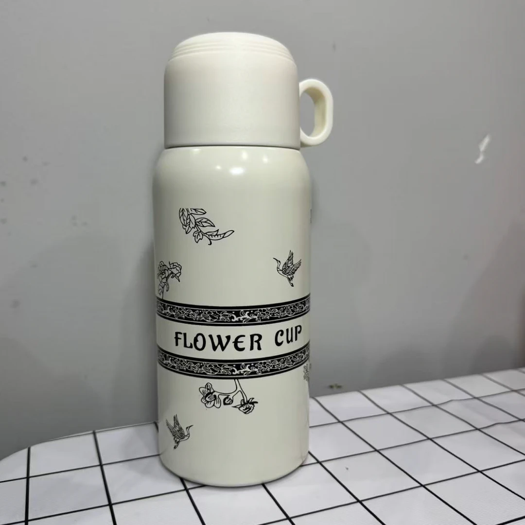 316国风立体浮雕保温杯高颜值便携水杯