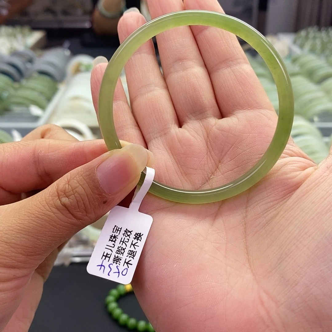 和田玉未镶嵌珠宝奇石和田玉手镯55