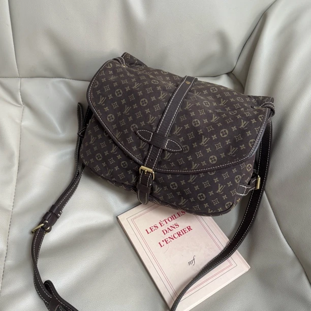 95新 LouisVuitton/路易威登 牛仔老花双子星单肩包