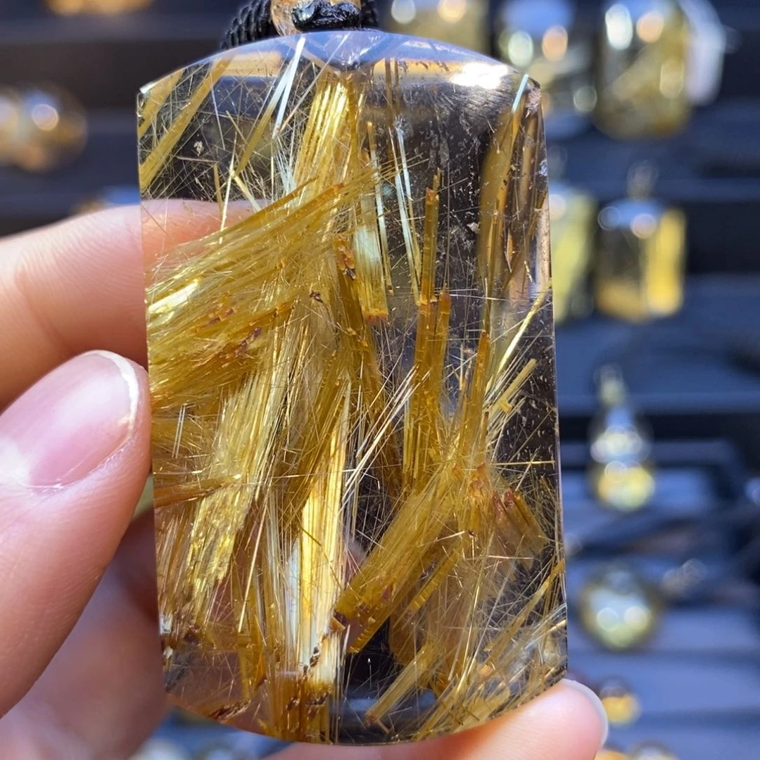 颈饰未镶嵌水晶钛晶无事牌