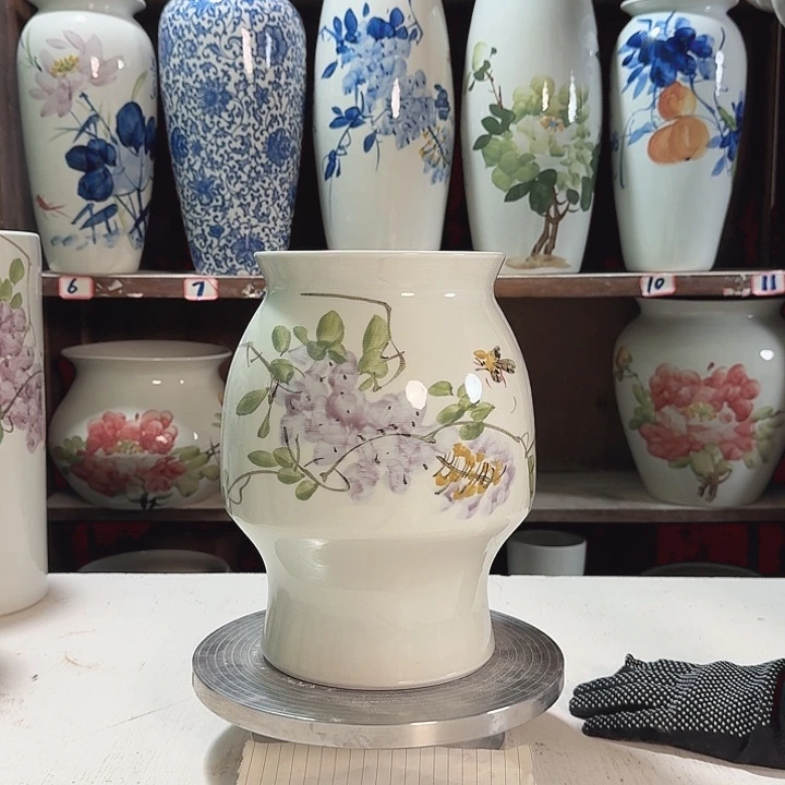 瓶高24口15紫藤新款新款陶瓷陶瓷