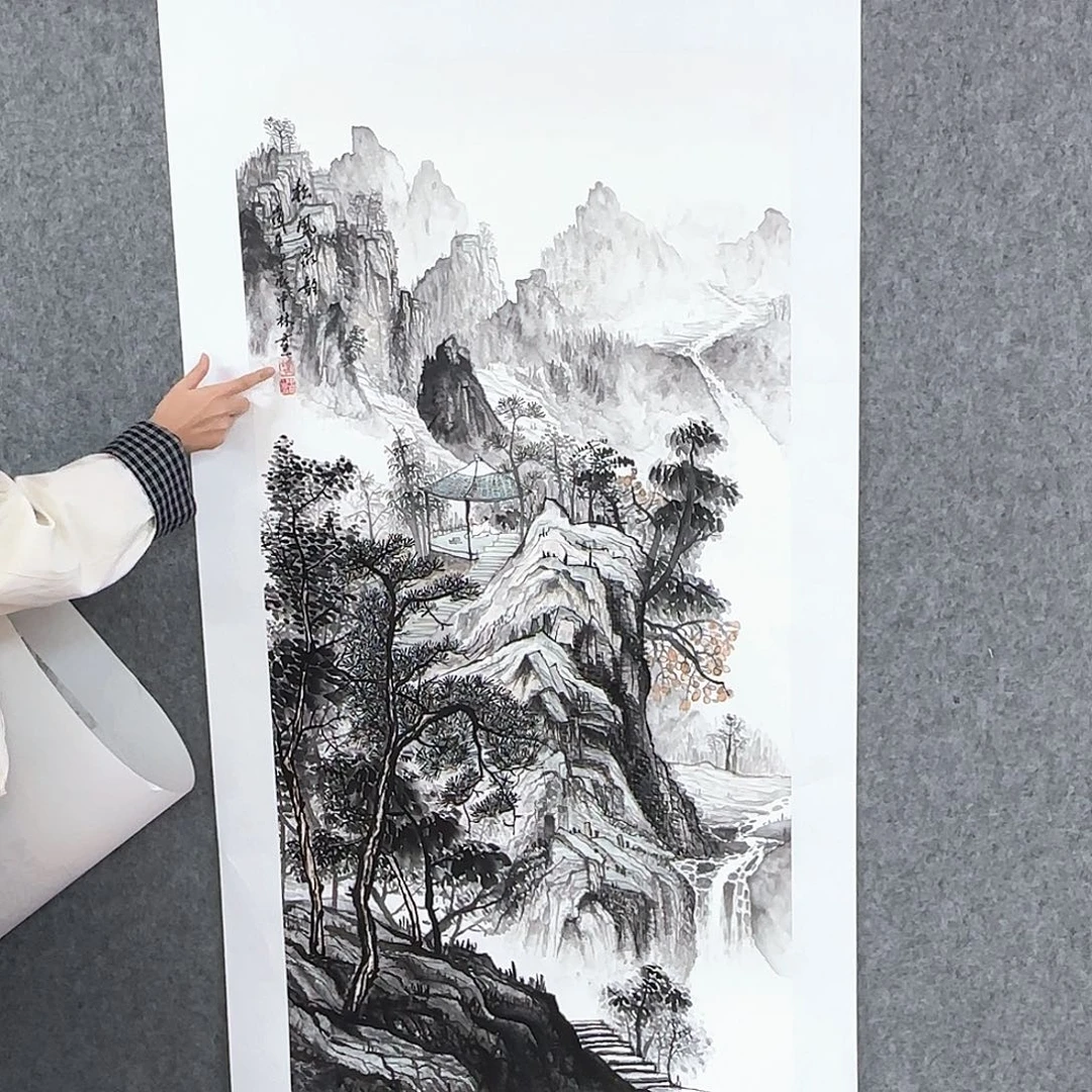 国画国画作品多次