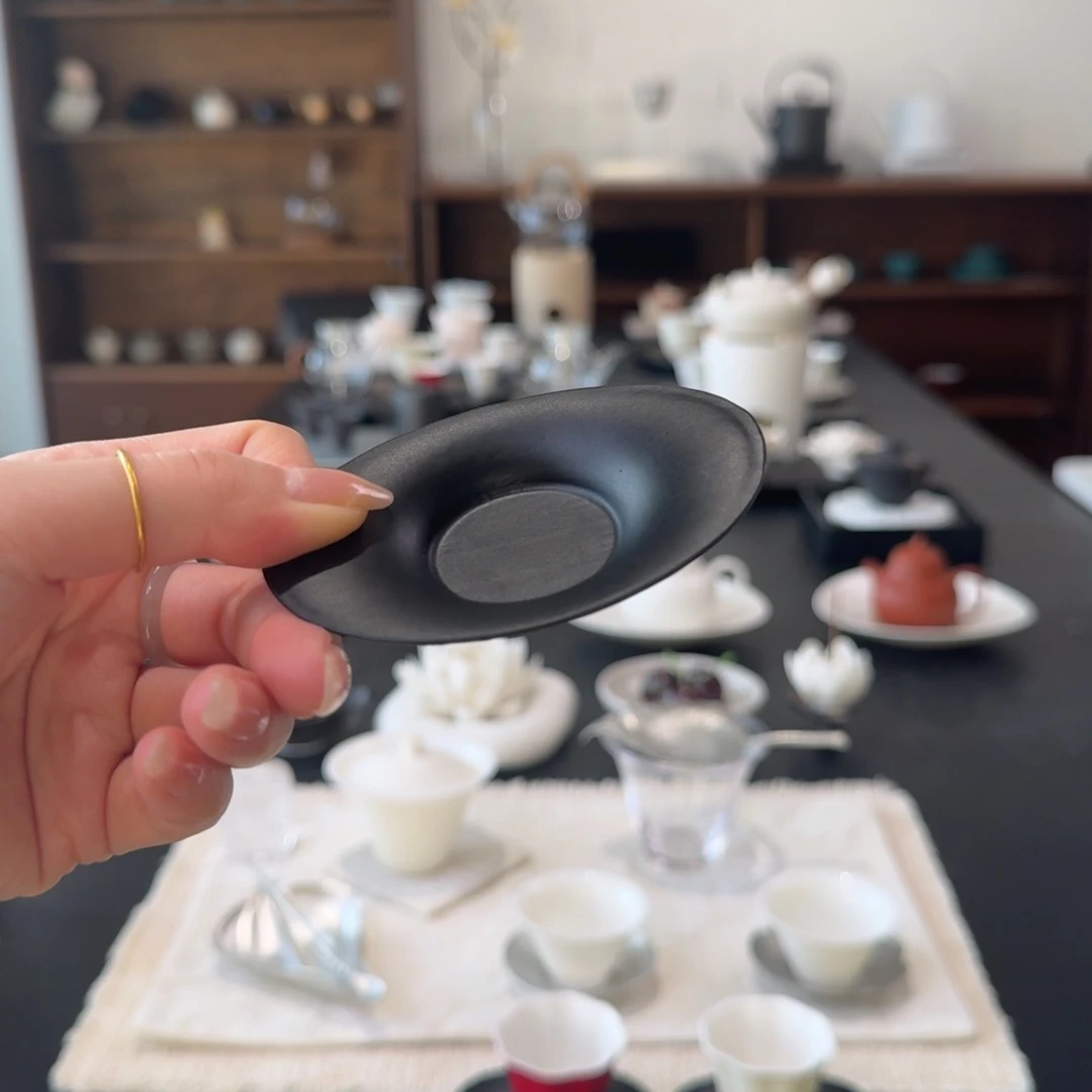 开播福利 黑檀木元宝杯垫