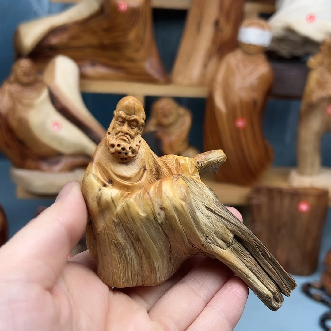 木柏木摆件手把件，