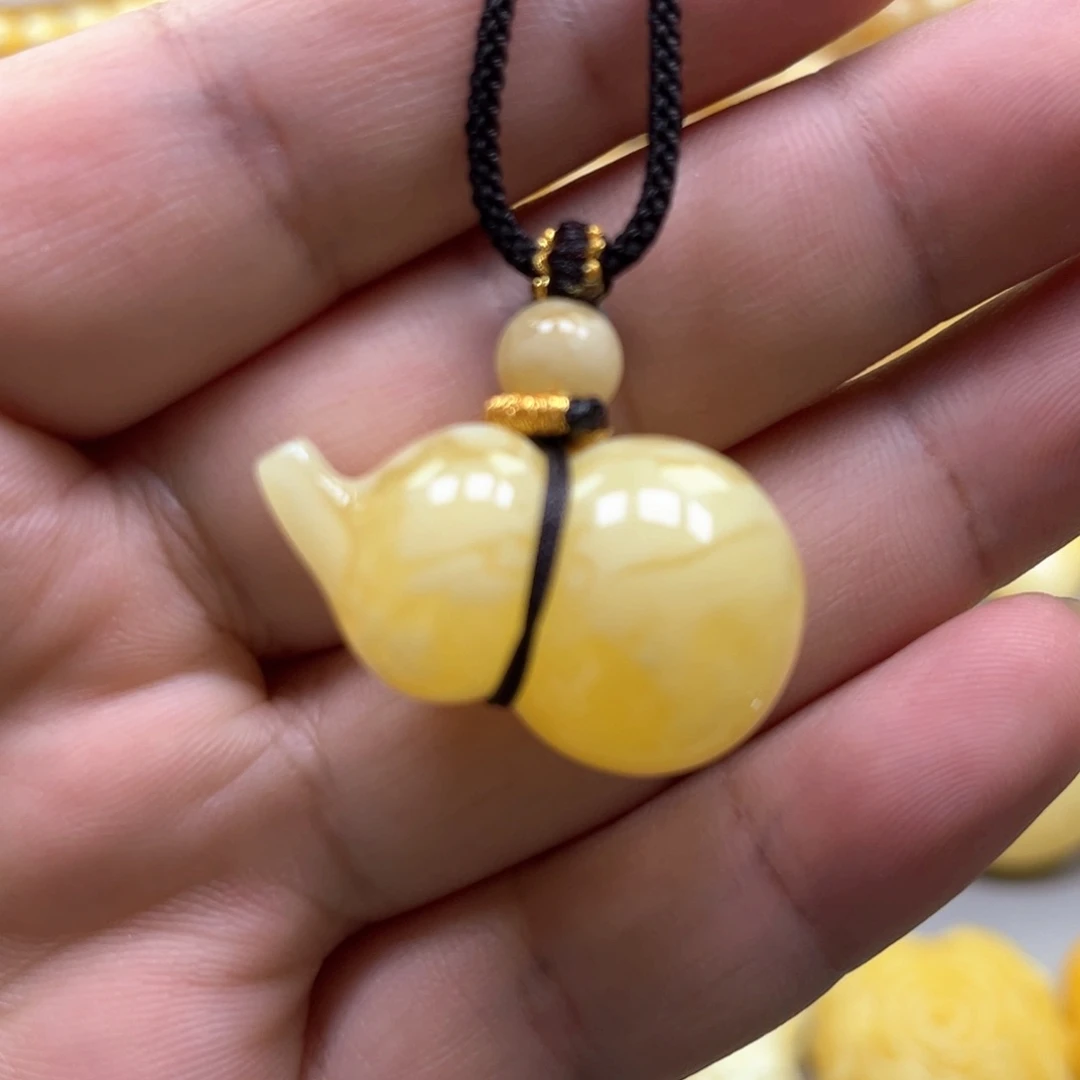 琥珀颈饰未镶嵌吊坠