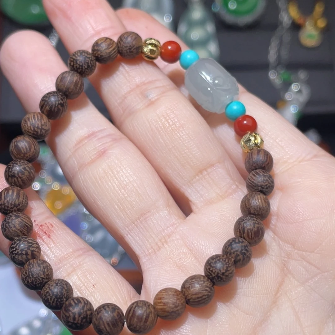 翡翠未镶嵌项链手串