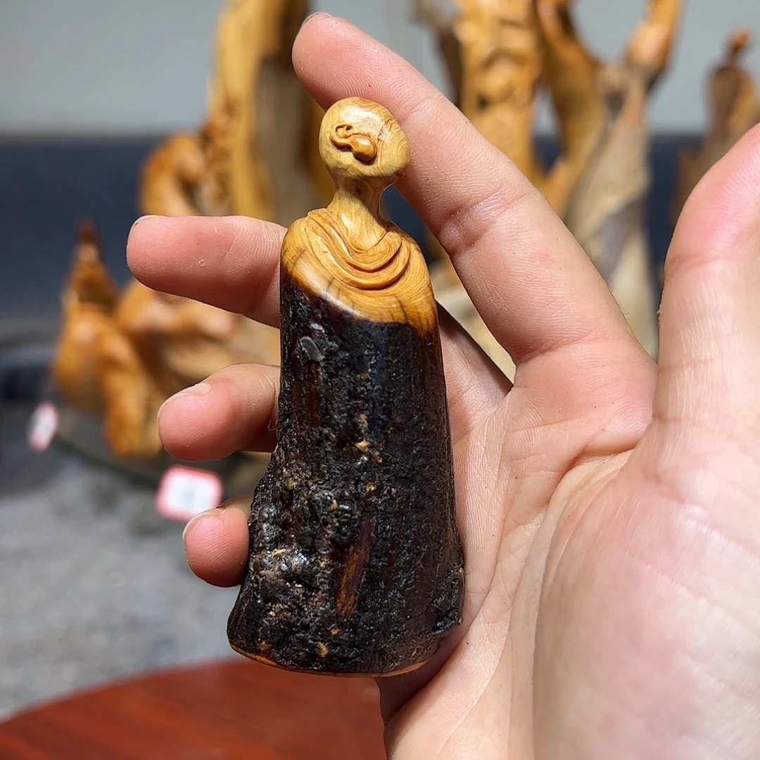 柏木崖柏木手把件摆件