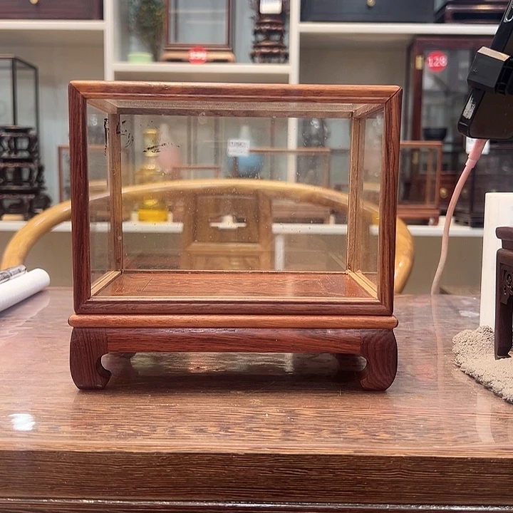 今***吗红酸枝木类玻璃罩152