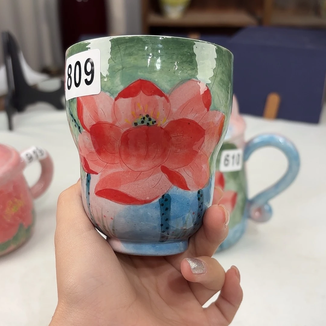 景德镇手绘高温釉下彩陶瓷茶具