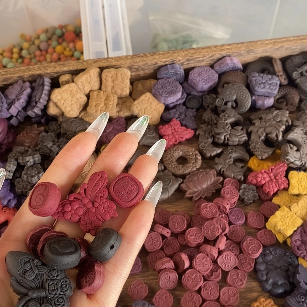 幽***草珠串合香配饰大礼包13+红色小马2