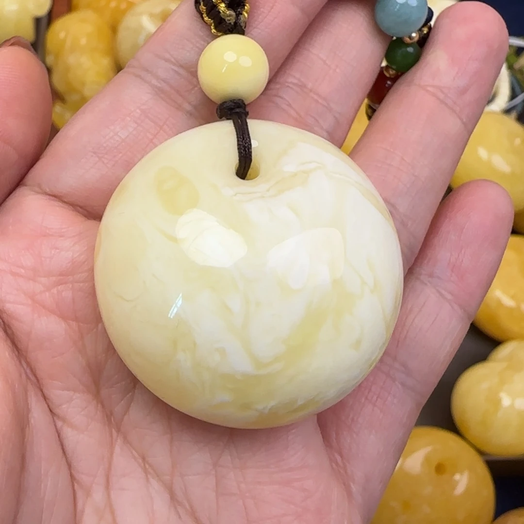 蜜蜡颈饰未镶嵌天然蜜蜡