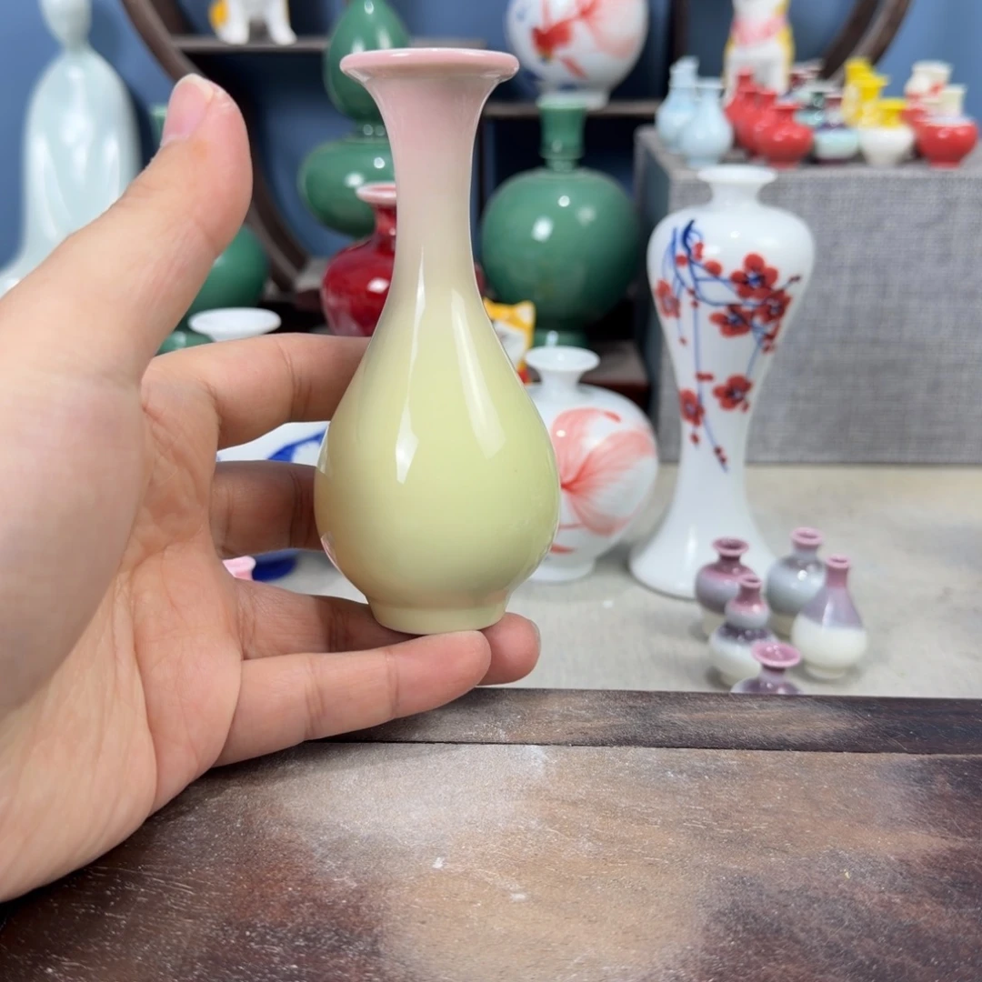 陶瓷手工小花器摆件