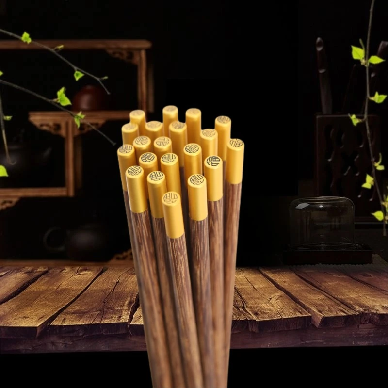 家用圆顶福鸡翅木筷子