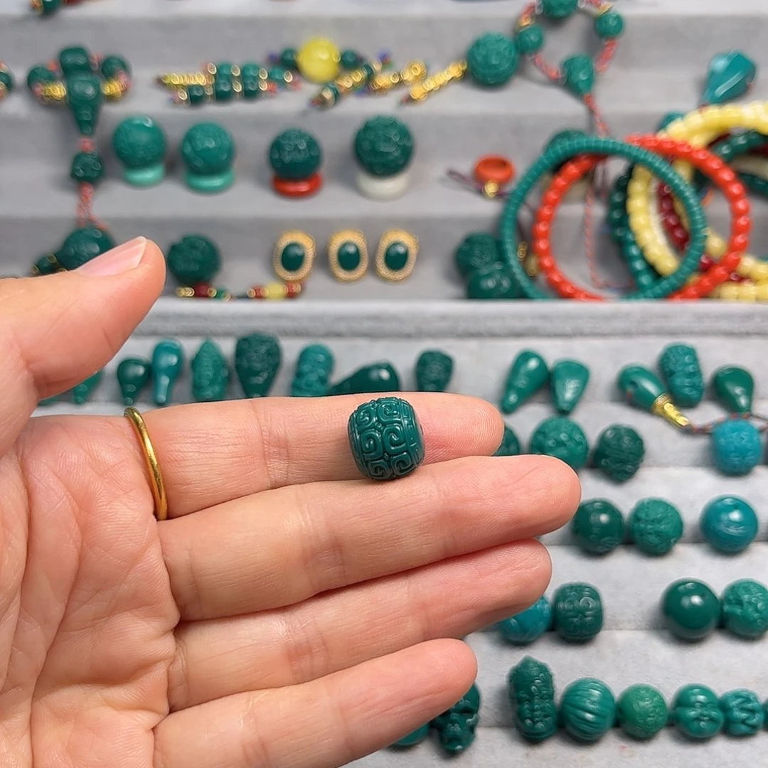 琉璃手工艺品我***虾14地域色回纹老型